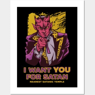 I want you for Satan Posters and Art